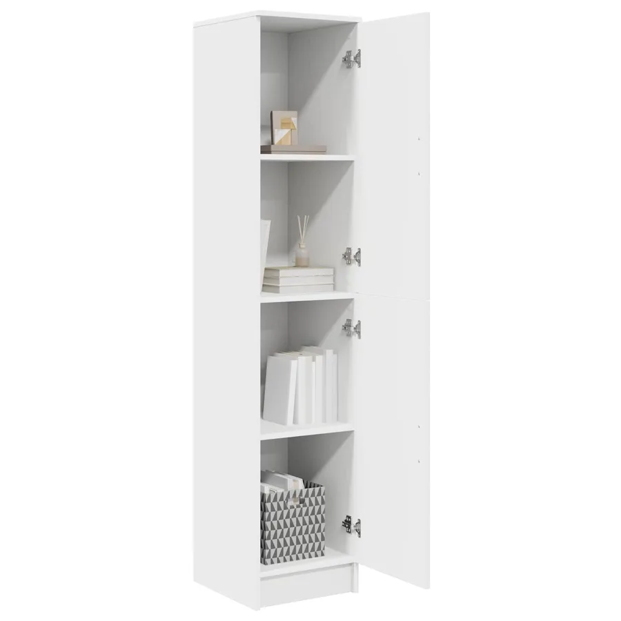 Haut Armoire Blanc 35 x 39 x 168 cm - 3