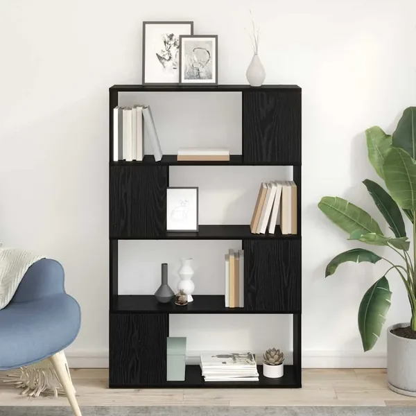 Ensemble meuble TV Noir 80 x 24 x 125 cm Bois d'ingénierie
