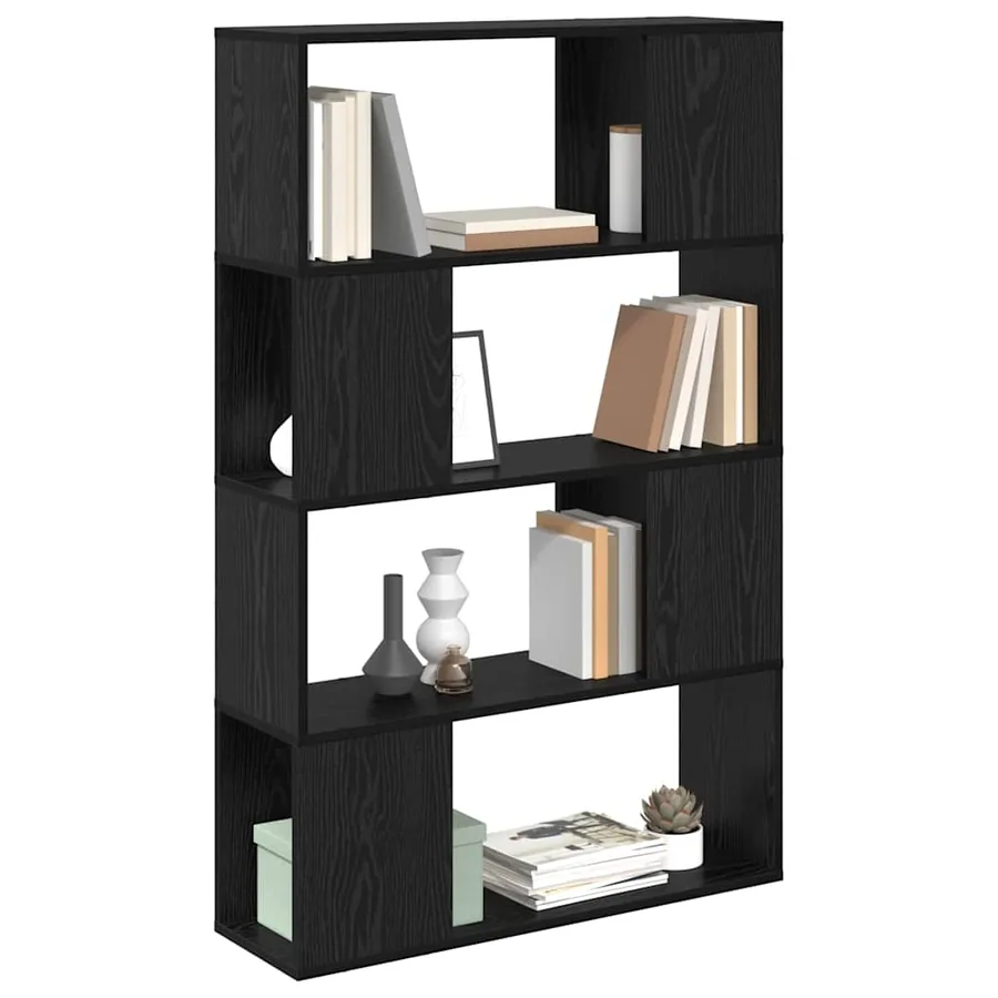 Ensemble meuble TV Noir 80 x 24 x 125 cm Bois d'ingénierie - 3
