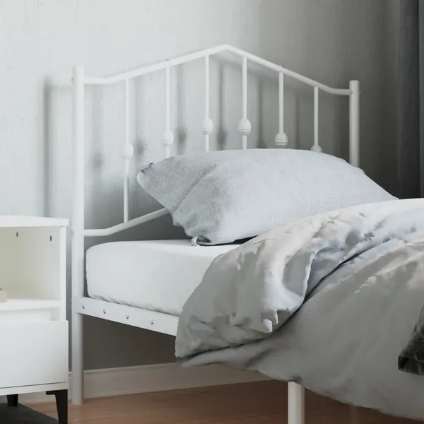 Tête de lit de remplacement métal blanc 90 cm