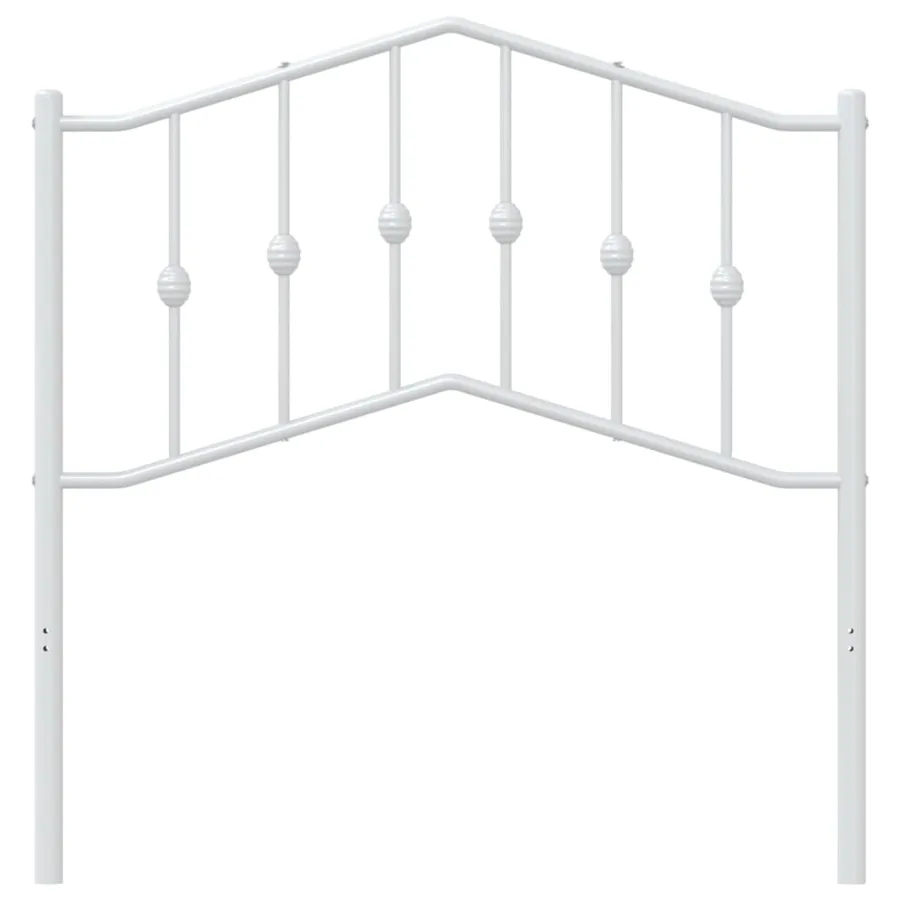 Tête de lit de remplacement métal blanc 90 cm - 3