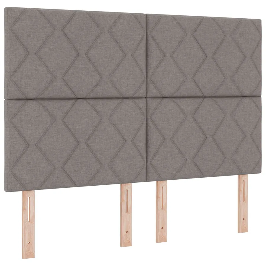 Tête de lit LED Taupe 160 cm tissu - 2