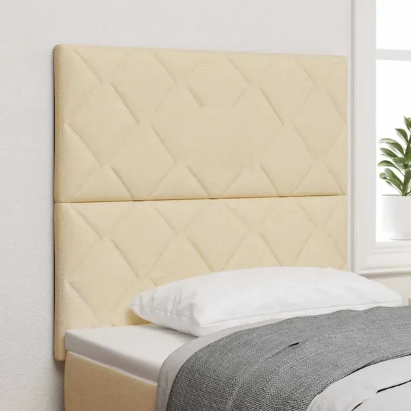 Tête de lit LED Crème 100 cm tissu