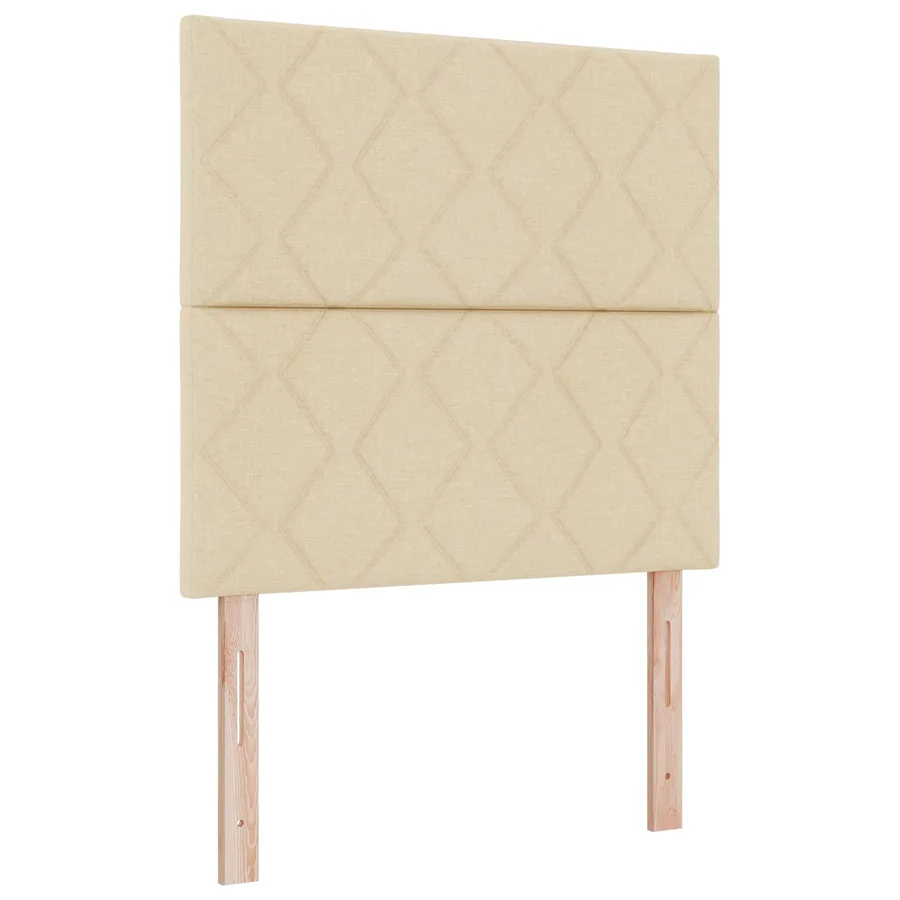 Tête de lit LED Crème 100 cm tissu - 2