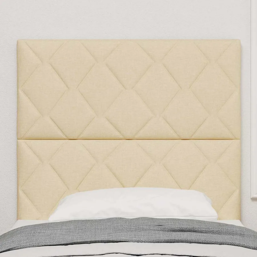 Tête de lit LED Crème 100 cm tissu - 3