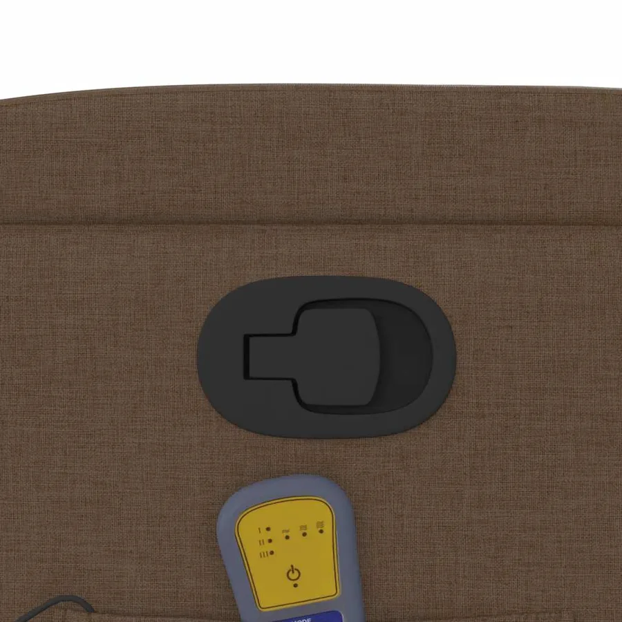 Fauteuil de massage inclinable Marron Tissu - 10