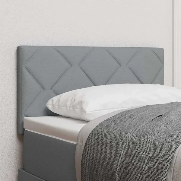 Tête de lit Gris clair 80 cm tissu