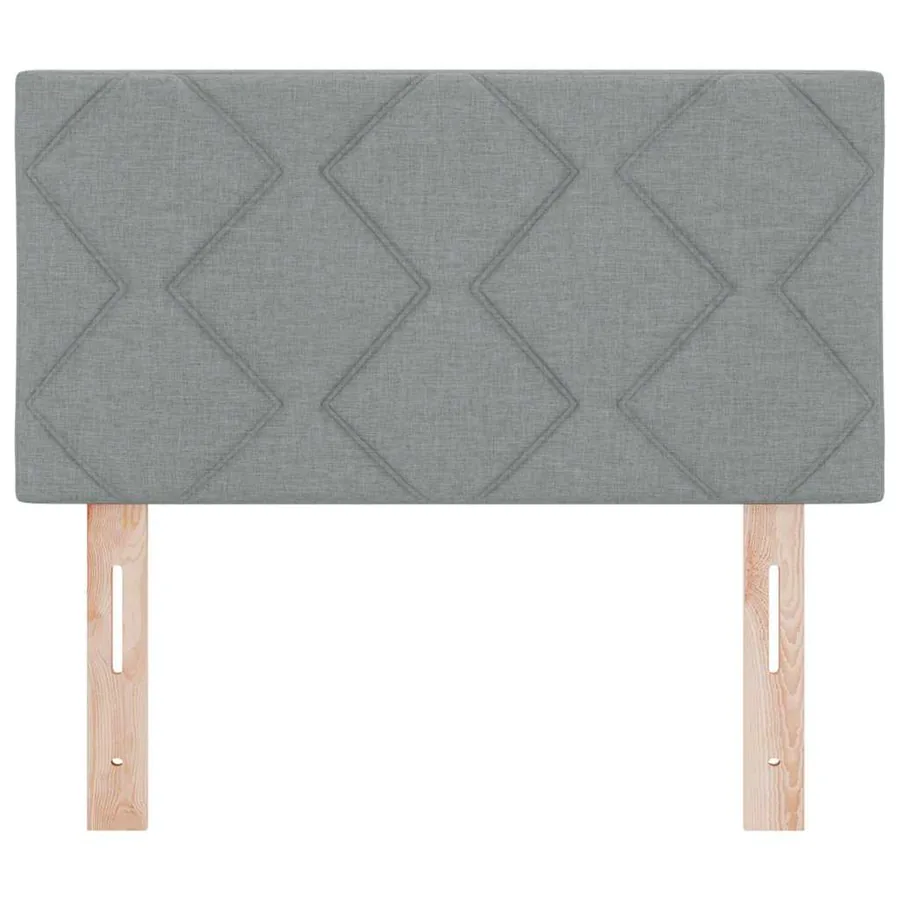 Tête de lit Gris clair 80 cm tissu - 5