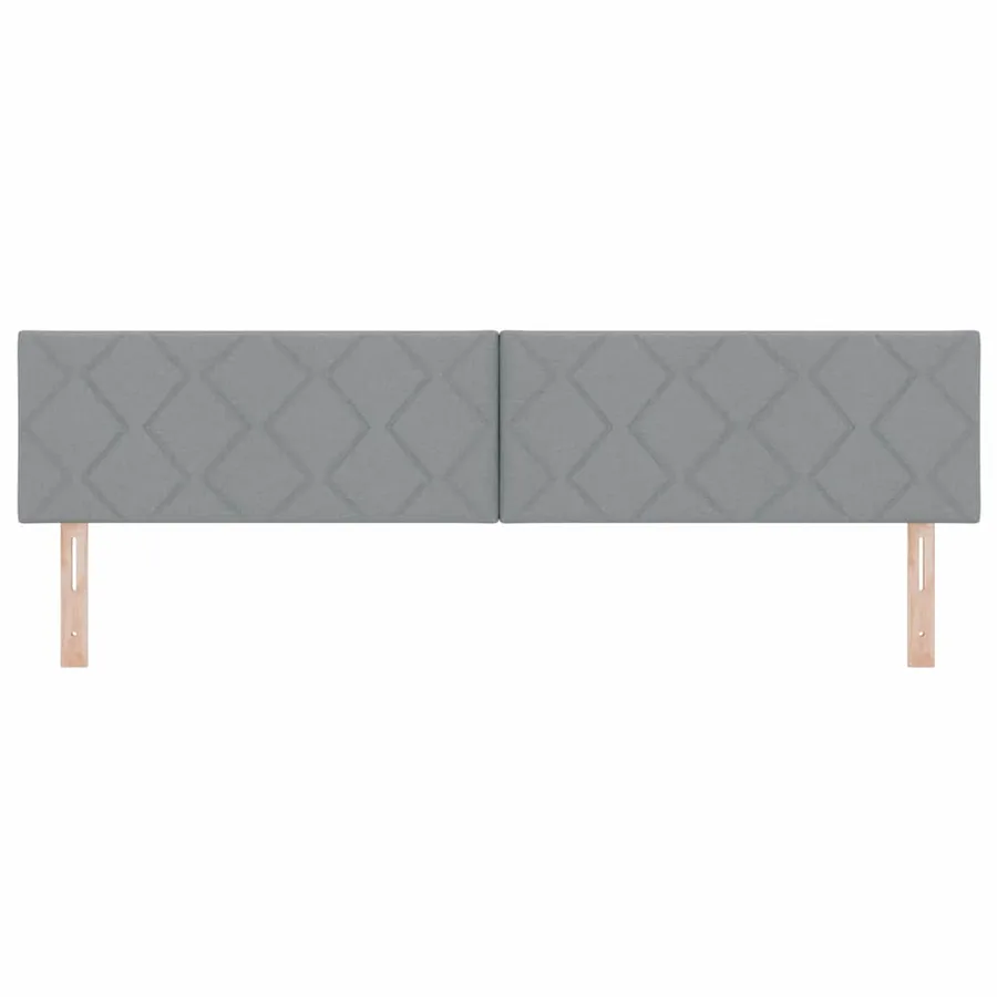 Tête de lit Gris clair 200 cm tissu - 4