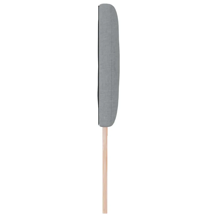 Tête de lit Gris clair 200 cm tissu - 5
