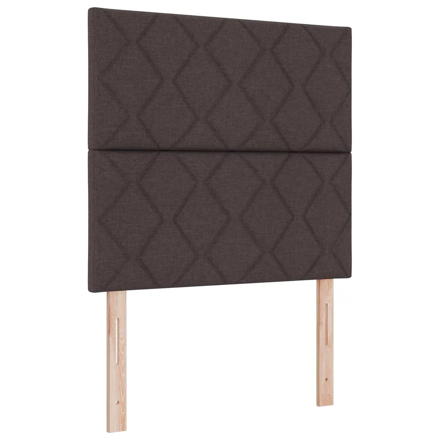 Tête de lit LED Marron 100 cm tissu - 2