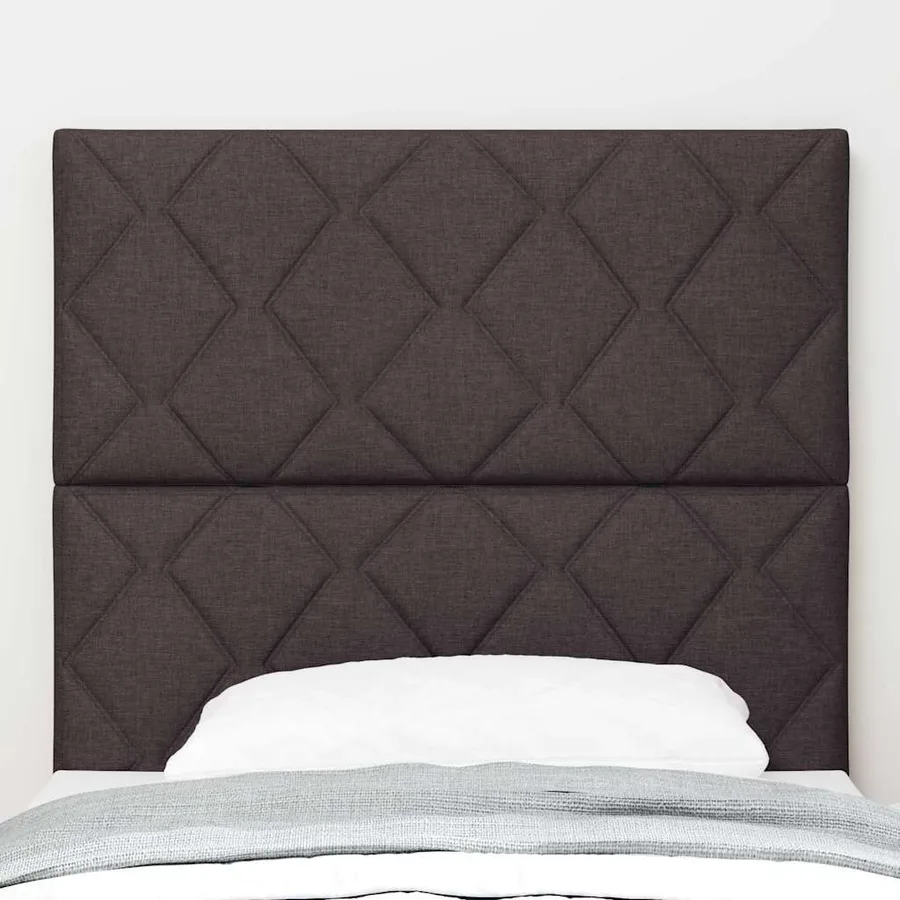Tête de lit LED Marron 100 cm tissu - 3