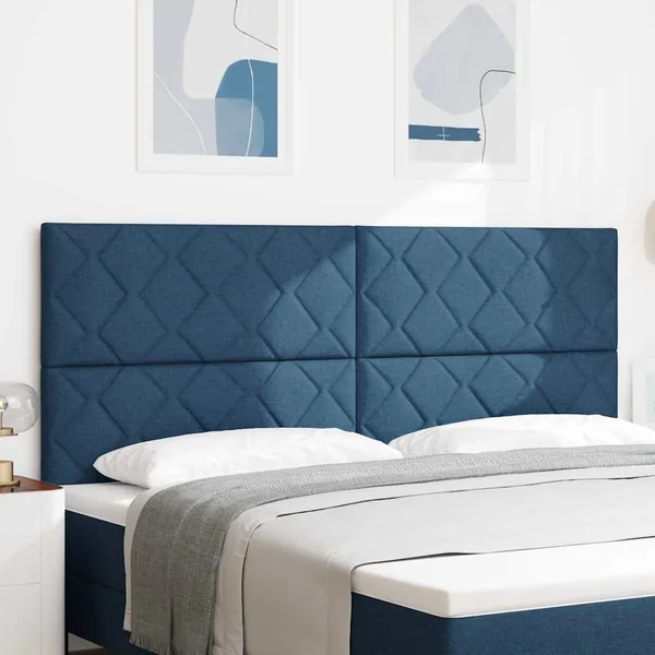 Tête de lit LED Bleu 200 cm tissu
