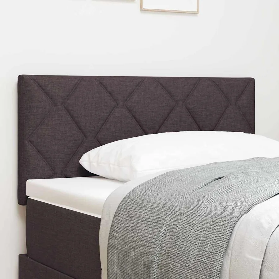 Tête de lit LED Marron 90 cm tissu