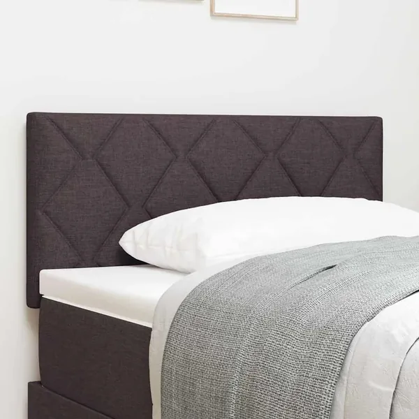 Tête de lit LED Marron 90 cm tissu