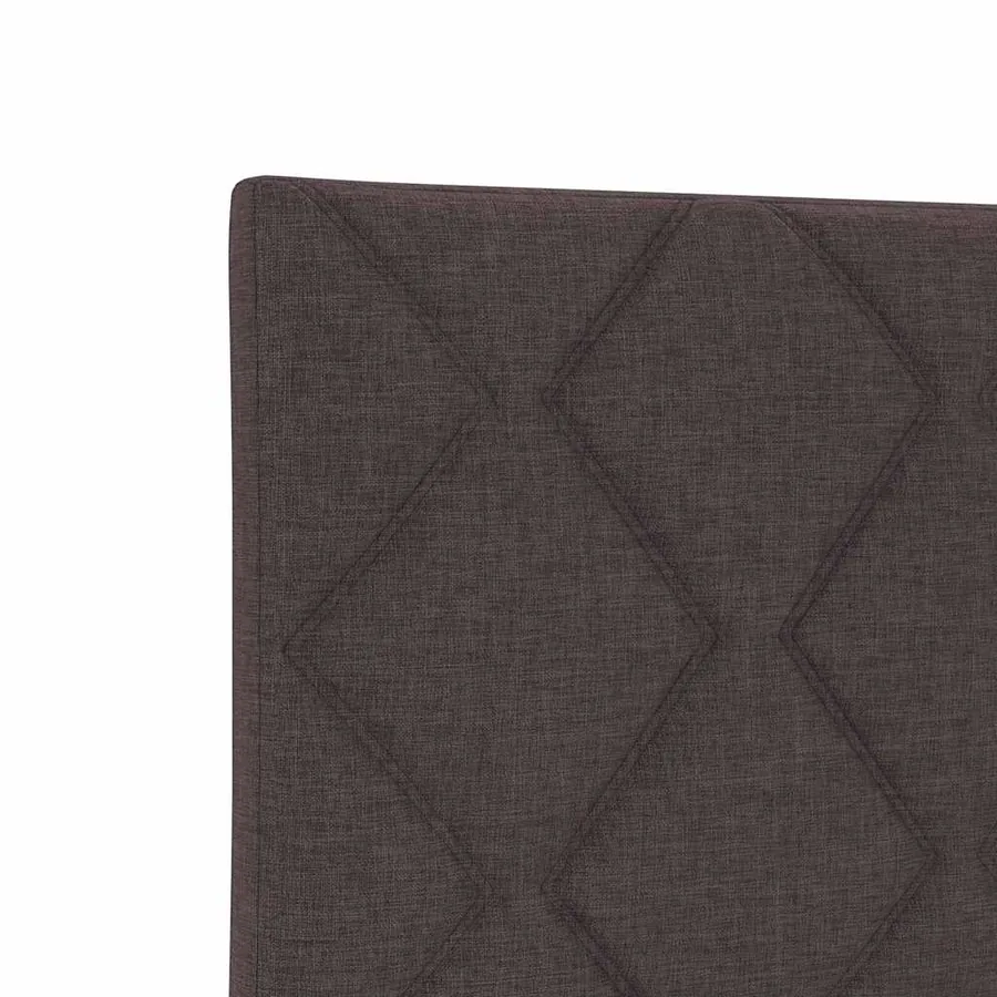 Tête de lit LED Marron 90 cm tissu - 7