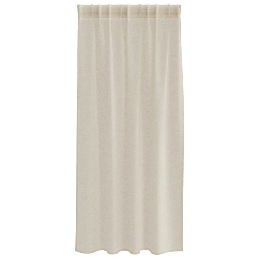 Rideau en Voile 2 pcs Couleur sable 175 x 140 cm Polyester - 4