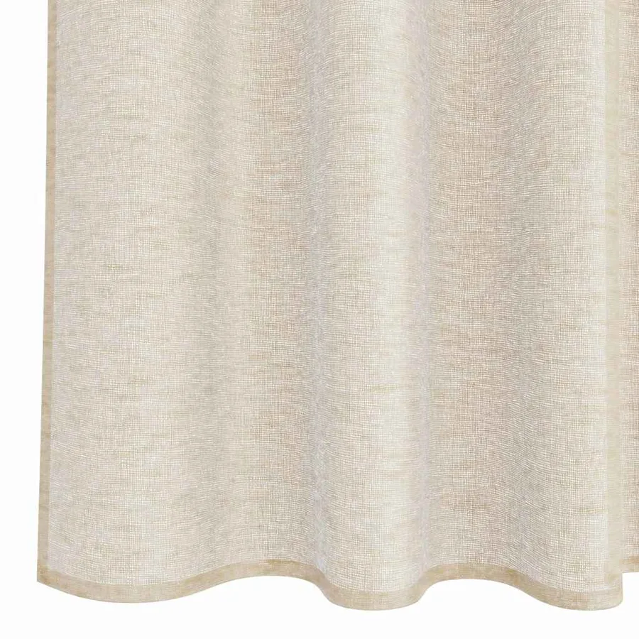Rideau en Voile 2 pcs Couleur sable 175 x 140 cm Polyester - 6
