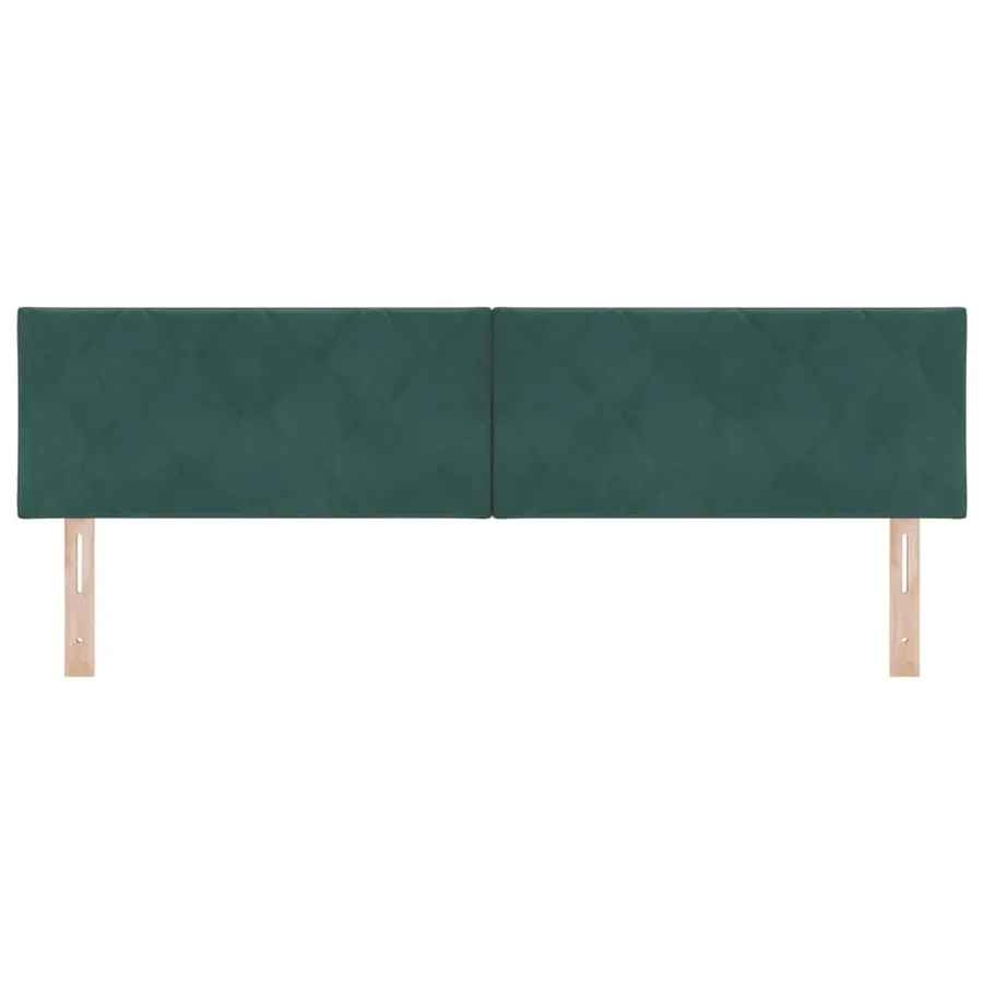 Tête de lit LED Vert foncé 180 cm Velours - 5