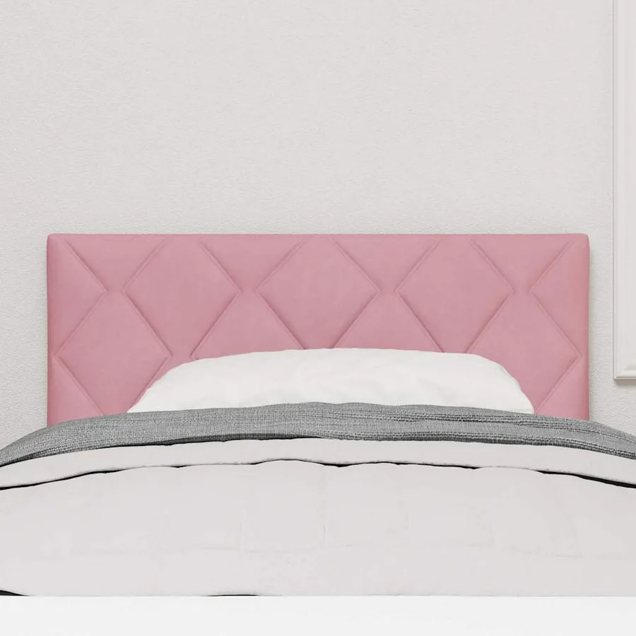 Tête de lit Rose 100 cm Velours - 3