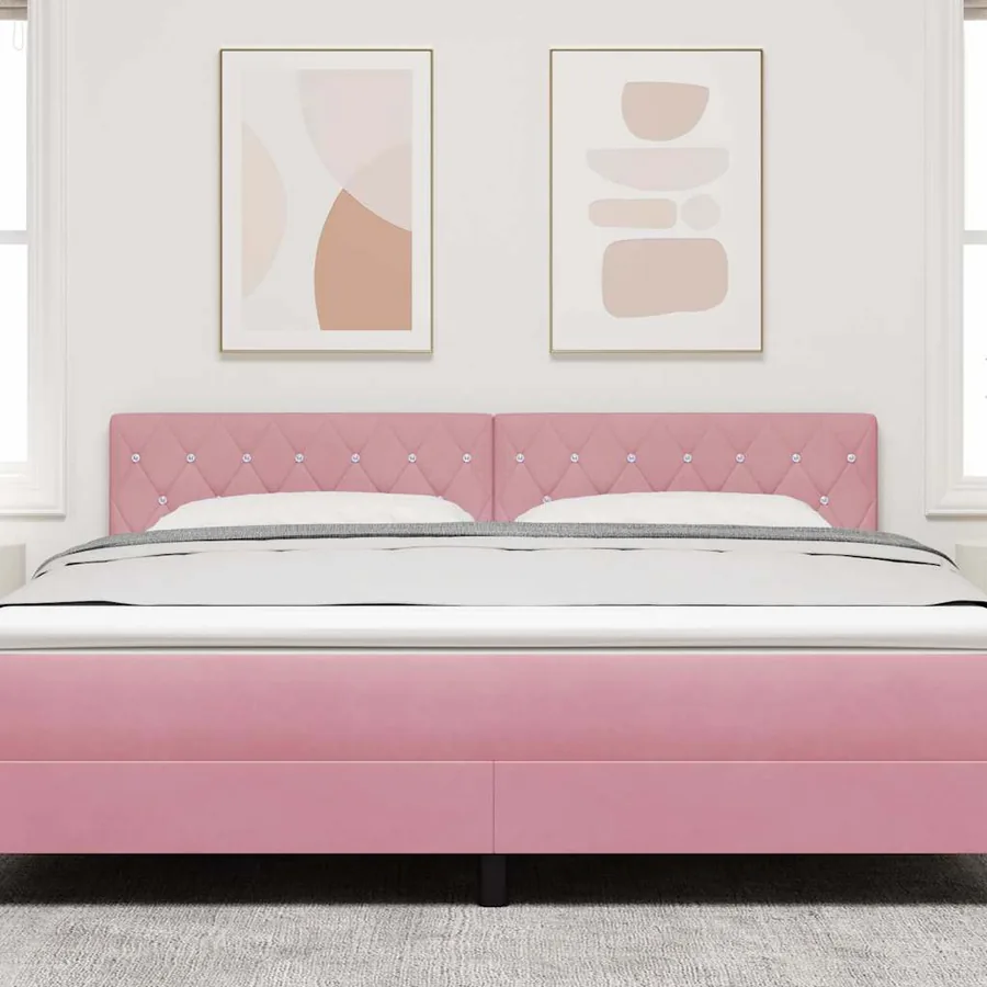 Tête de lit Rose 180 cm Velours - 3