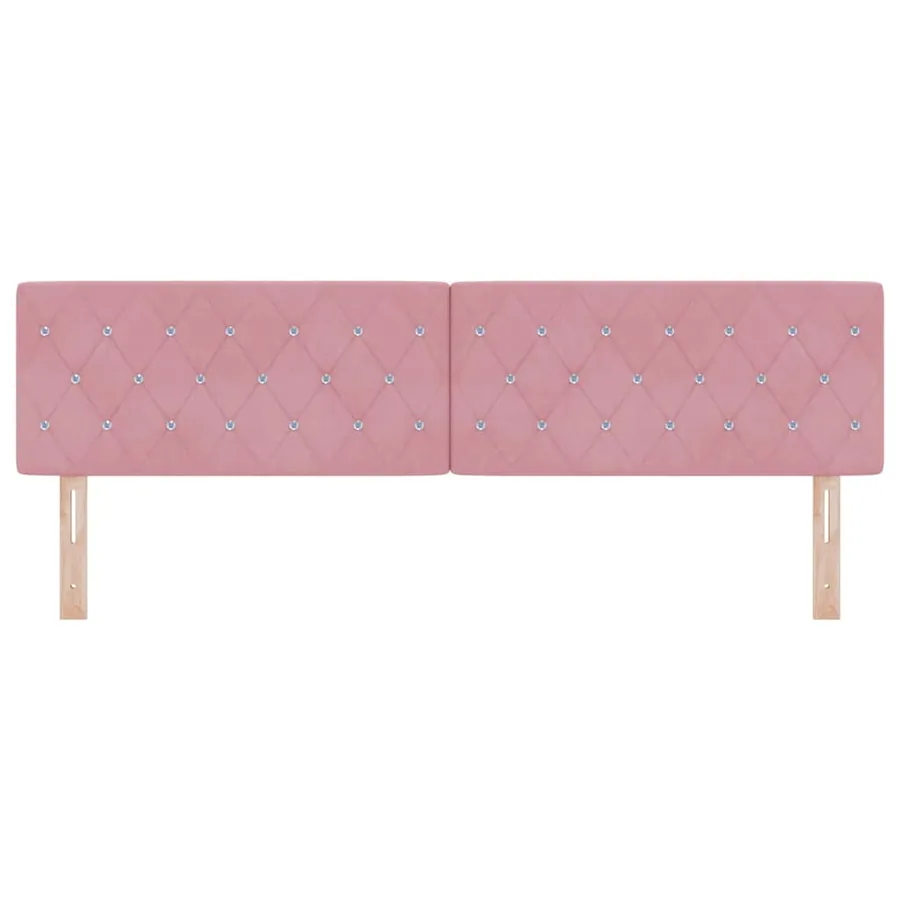 Tête de lit Rose 180 cm Velours - 4