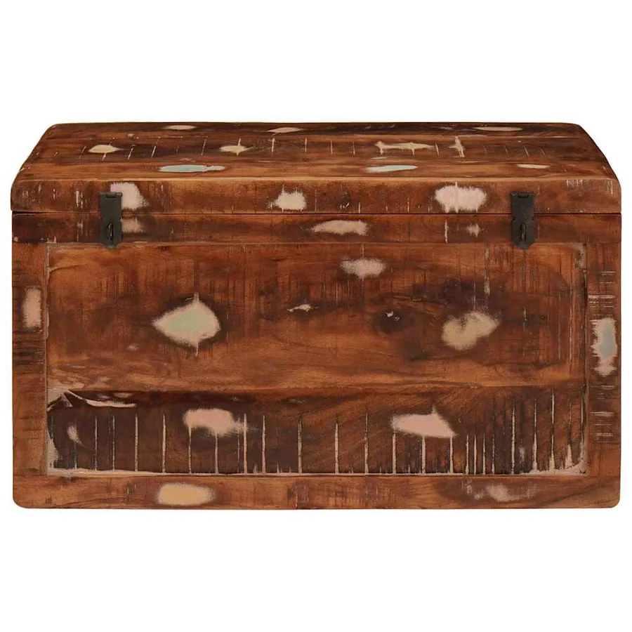 Boîte de rangement avec stockage Marron Bois de mangue massif - 5