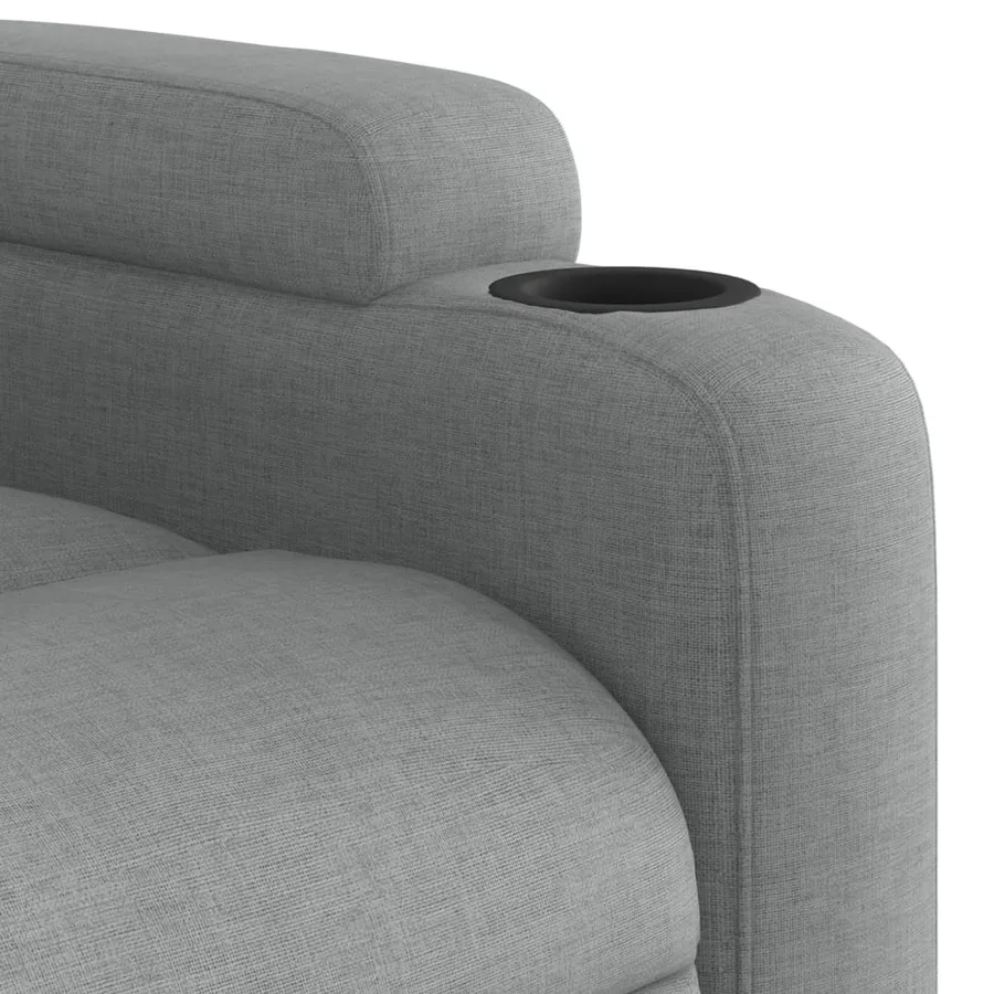 Fauteuil inclinable Gris clair Tissu - 8