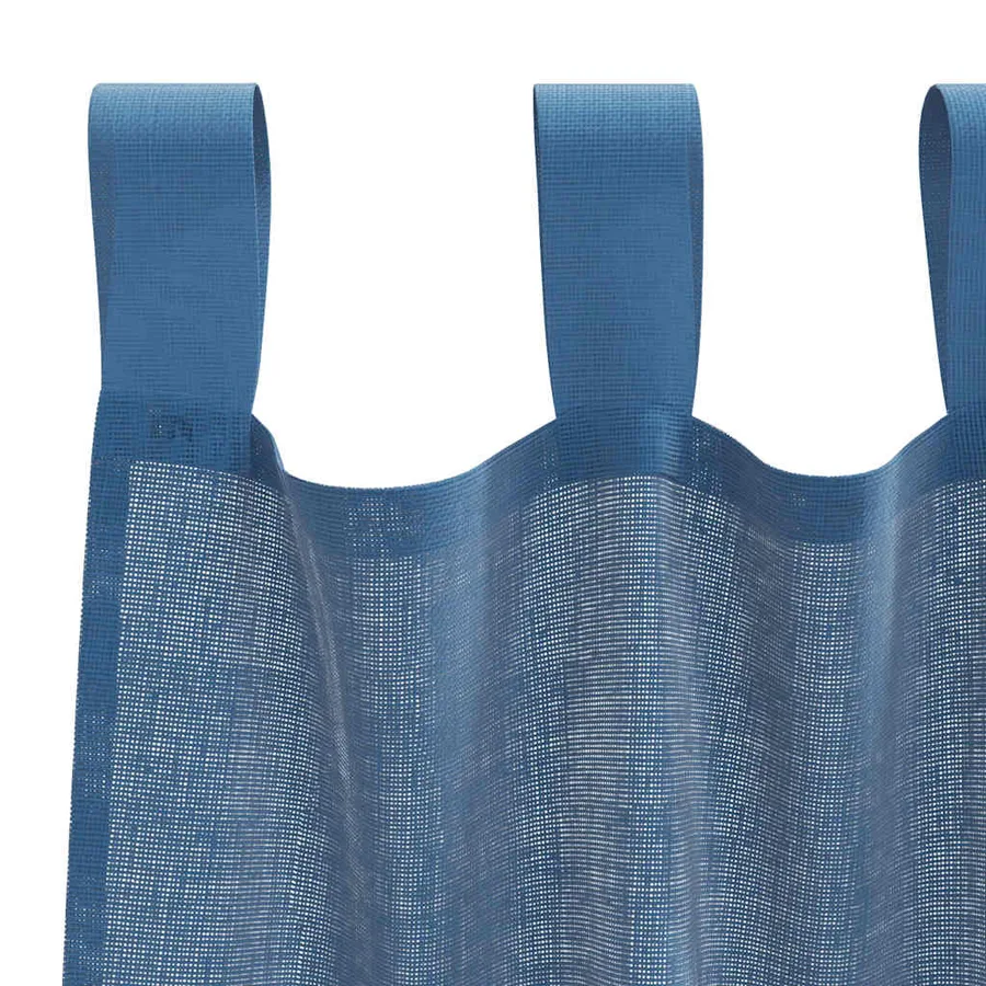 Voilages à œillets 2 pcs bleu royal 140 x 225 cm - 5