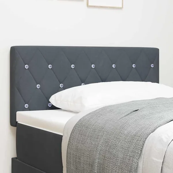 Tête de lit Gris foncé 90 cm Velours