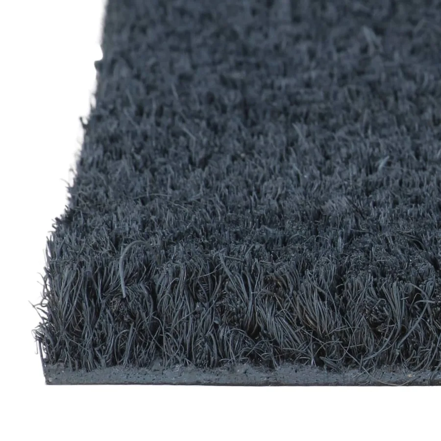 Tapis de porte gris foncé 50x80 cm fibre de coco touffeté - 4