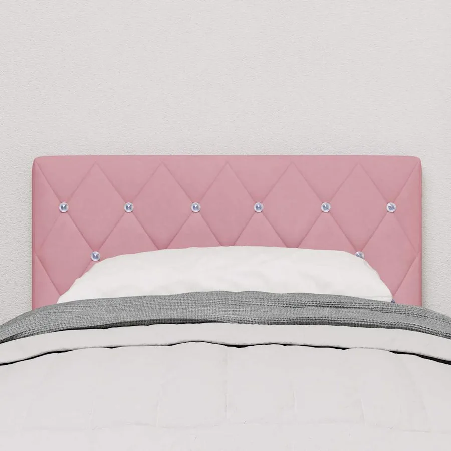 Tête de lit Rose 80 cm Velours - 3