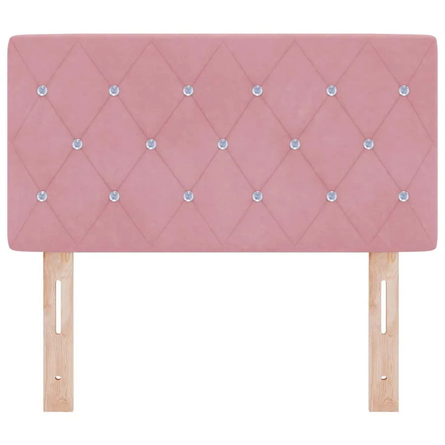 Tête de lit Rose 80 cm Velours - 4