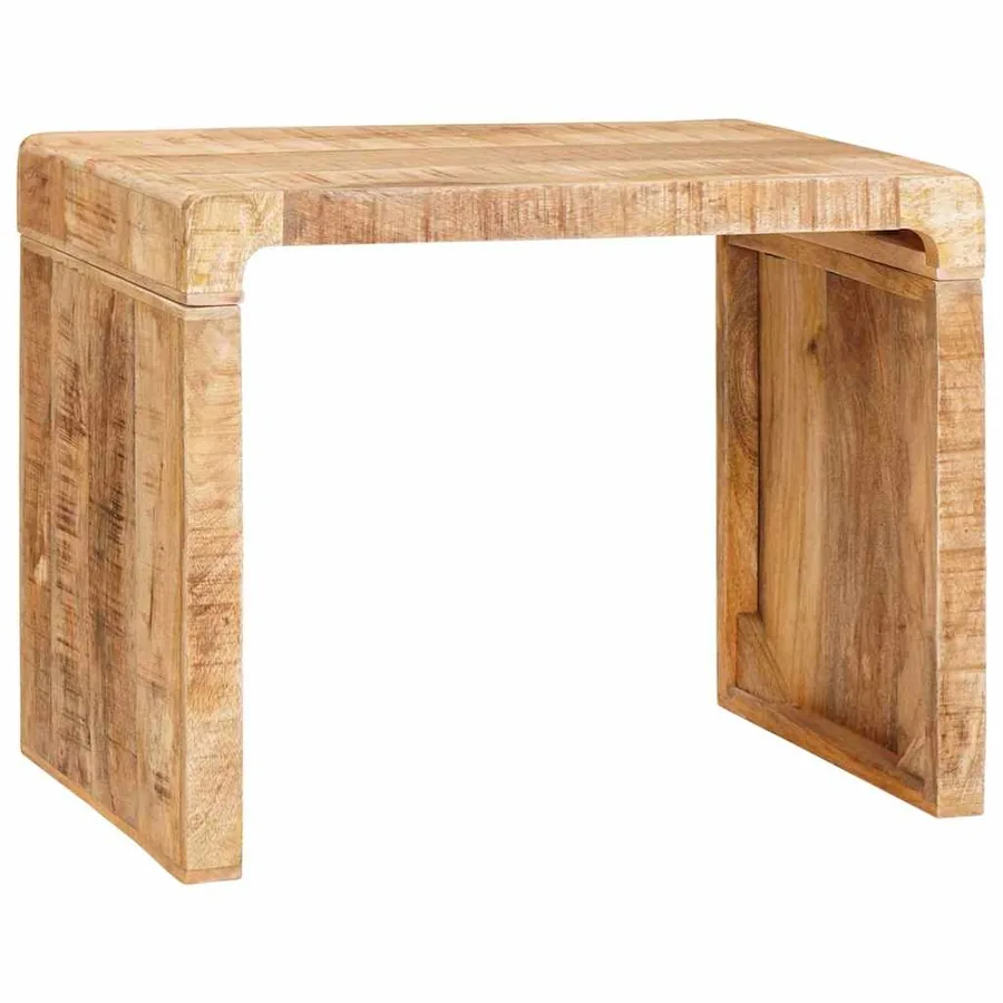 Table d'appoint Marron 60 x 35 x 46 cm Bois de mangue massif