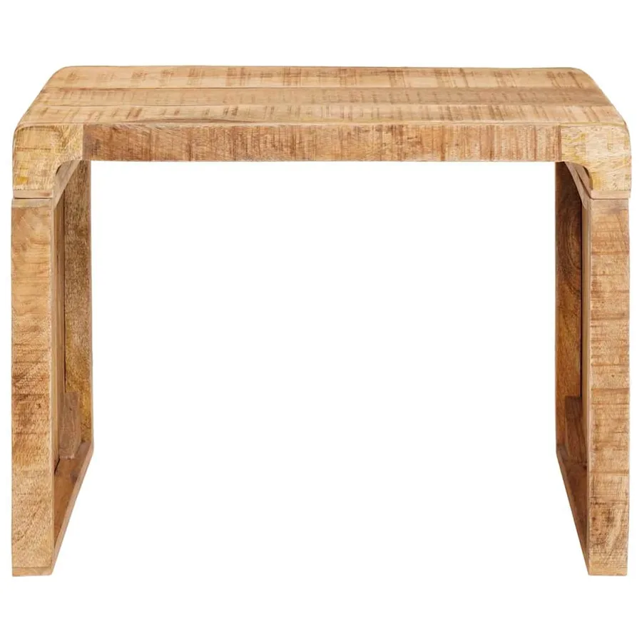 Table d'appoint Marron 60 x 35 x 46 cm Bois de mangue massif - 4