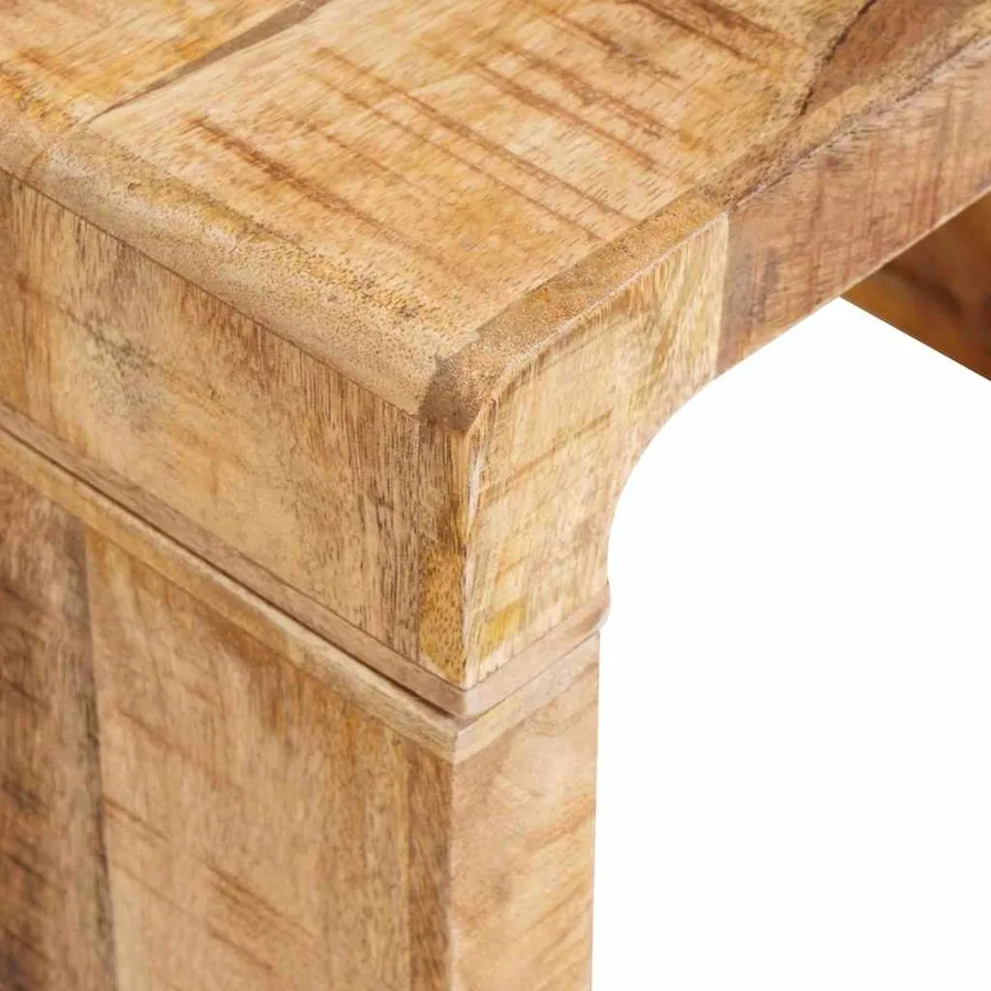 Table d'appoint Marron 60 x 35 x 46 cm Bois de mangue massif - 7