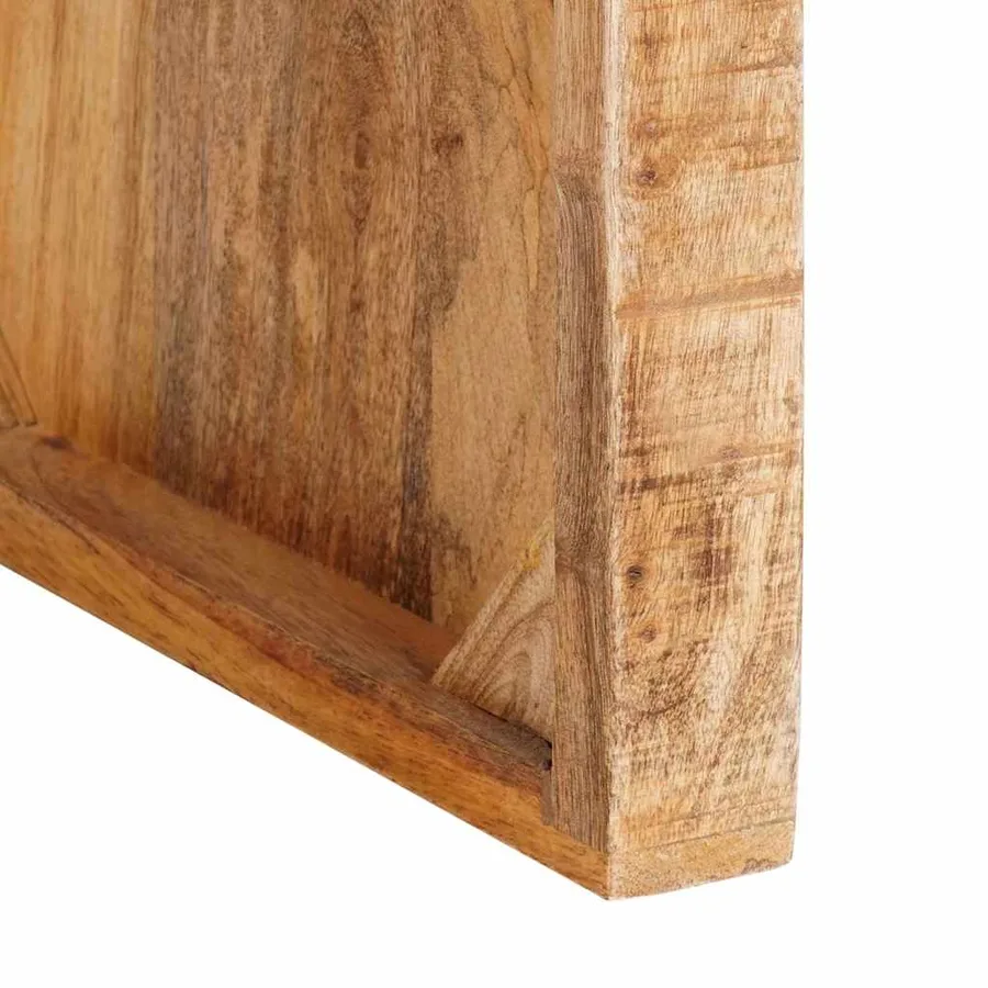 Table d'appoint Marron 60 x 35 x 46 cm Bois de mangue massif - 8