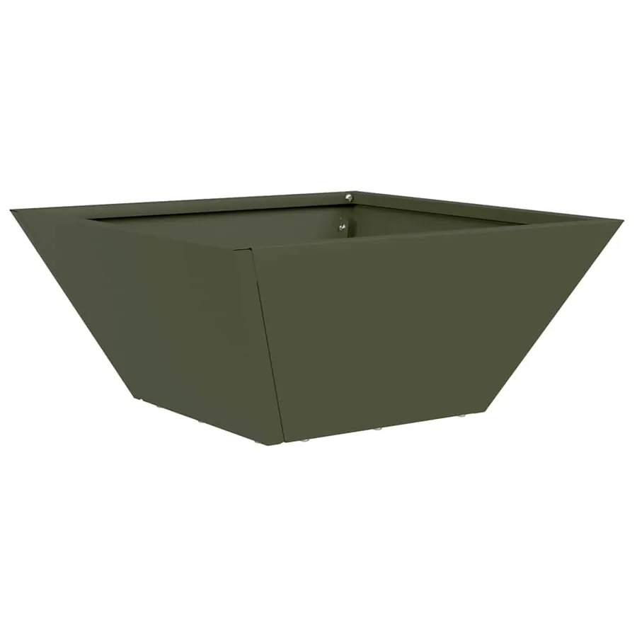 Cache-pot de jardin 5 pc Vert olive 35 x 35 x 15 cm - 5