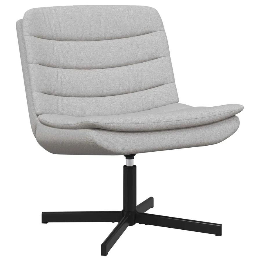 Chaise pivotante Gris nuage 63 x 75 x 76 cm tissu - 2