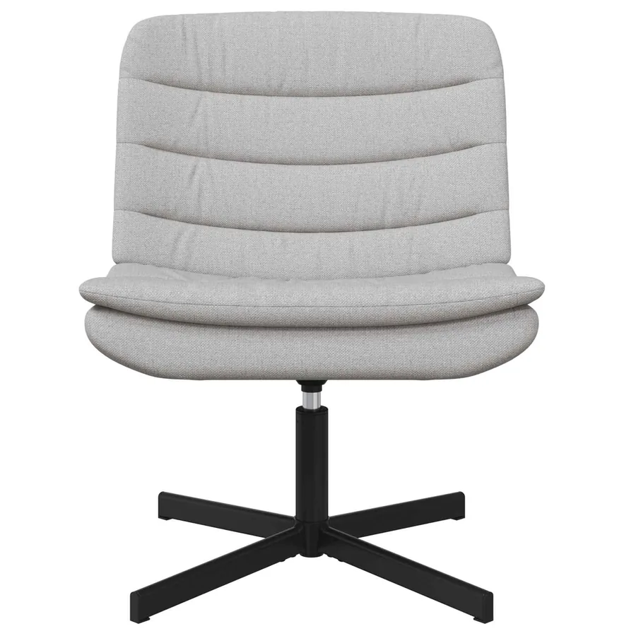 Chaise pivotante Gris nuage 63 x 75 x 76 cm tissu - 4