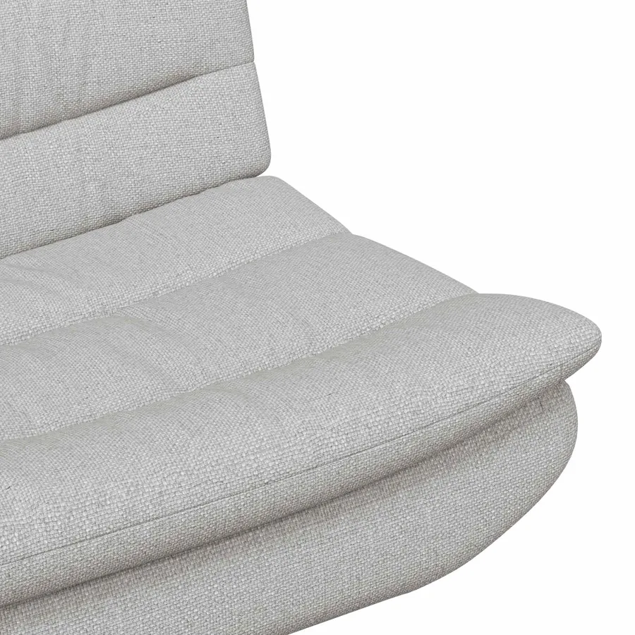 Chaise pivotante Gris nuage 63 x 75 x 76 cm tissu - 7