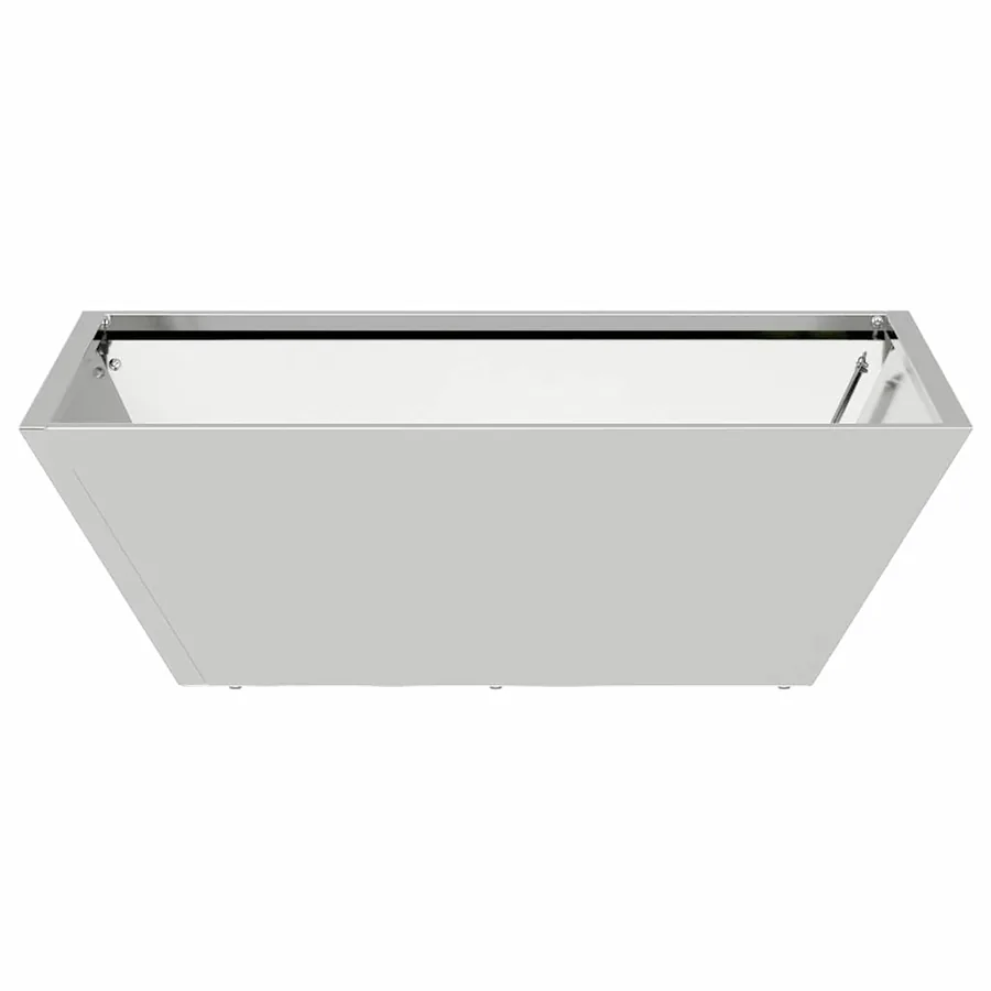 Cache-pot de jardin Argent 50 x 50 x 15 cm Acier galvanisé - 5