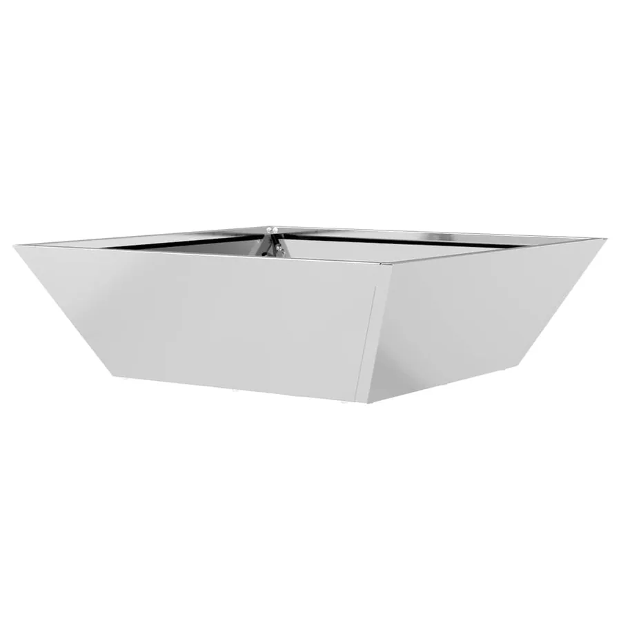 Cache-pot de jardin Argent 50 x 50 x 15 cm Acier galvanisé - 7