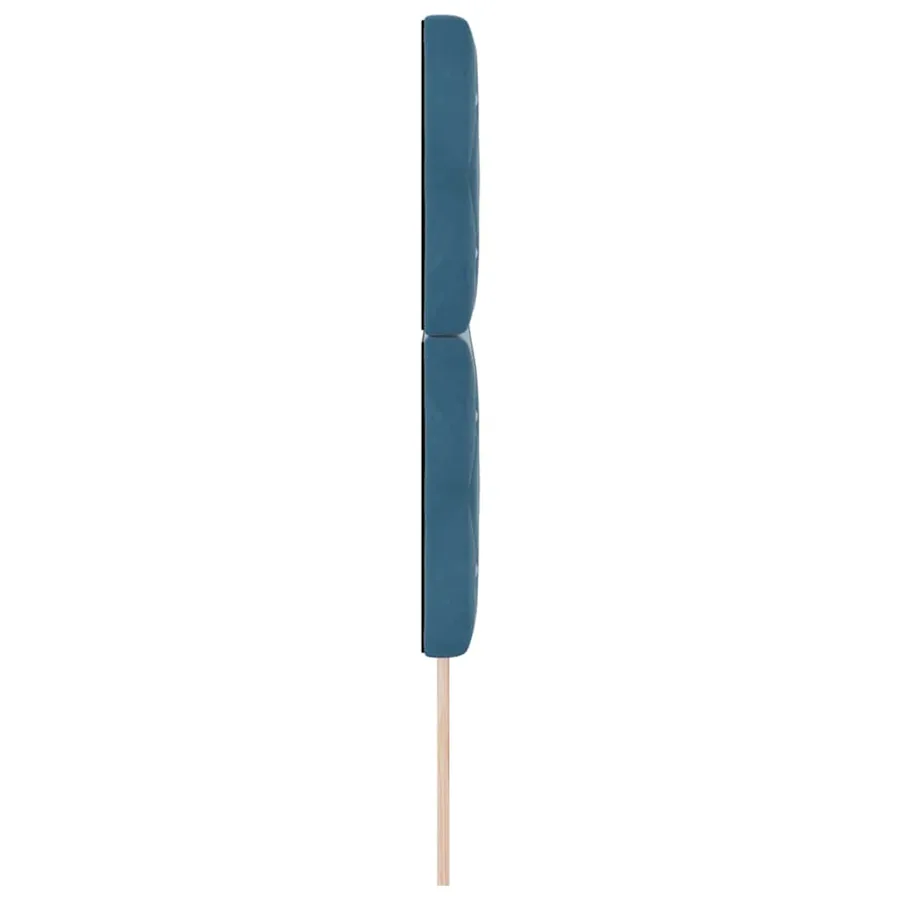 Tête de lit LED avec bandes LED Bleu foncé 144 cm Velours - 6