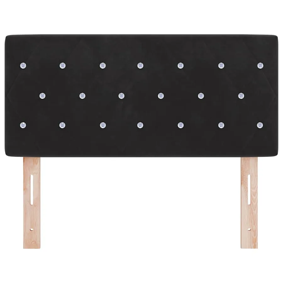 Tête de lit Noir 100 cm Velours - 4