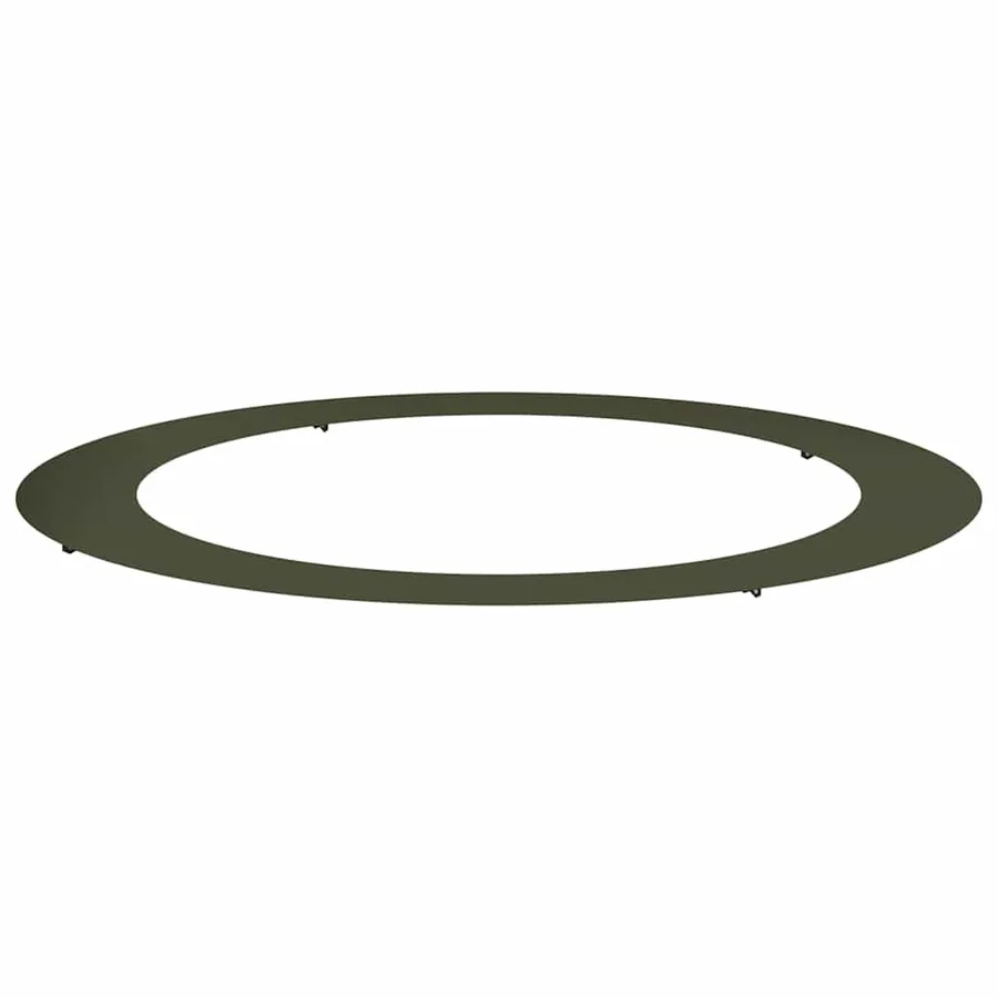 adapté pour anneau d'arbre plat Vert olive Ø90/120 cm Acier - 2