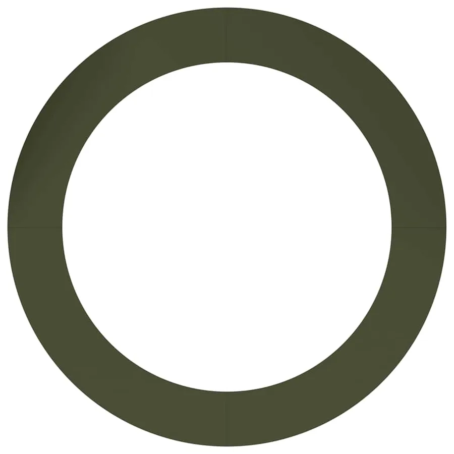 adapté pour anneau d'arbre plat Vert olive Ø90/120 cm Acier - 5