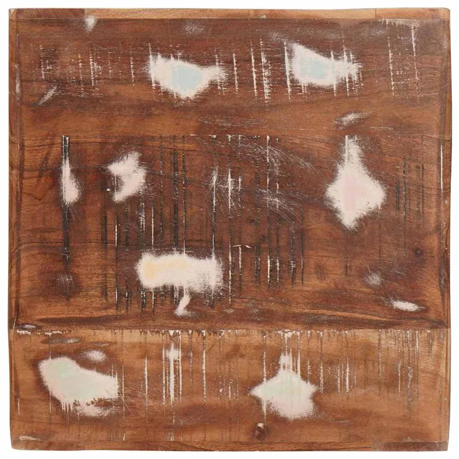 Table d'appoint Marron 40 x 40 x 49 cm Bois Recyclé Solide - 6