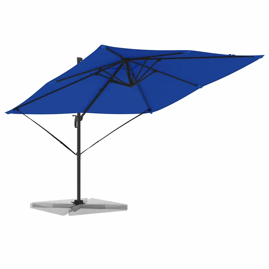 Parasol Roma Bleu 286 x 284 x 265 cm Aluminium et polyester - 3