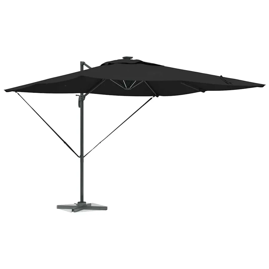 Parasol Noir 286 x 284 x 270 cm Aluminium et polyester - 3